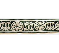 1A-Kurzwaren 10m Mittelalter Borte Webband 50mm breit Farbe: Schwarz-Silber 50058-swsi