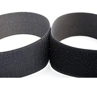 1buy3 1,5m Klettband selbstklebend 16mm schwarz (1,5m Haken- und 1,5m Flauschband)
