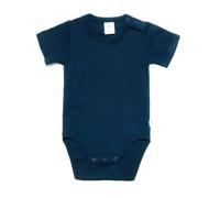 1er bis 6er Pack Baby kurzarm Body aus Bio-Baumwolle Rippjersey "Leela Cotton" indigo 74-80