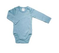 1er bis 6er Pack Baby Langarm Body Bio-Baumwolle Rippjersey "Leela Cotton" taubenblau 62-68