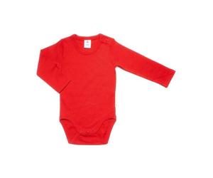 1er bis 6er Pack Baby Langarm Body Bio-Baumwolle Rippjersey "Leela Cotton" ziegelrot 62-68