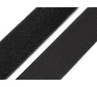 1m Klettband selbstklebend 50 mm - schwarz