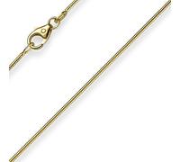1mm Kette Collier Schlangenkette aus 585 Gold Gelbgold 40cm Damen Goldkette
