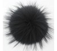 1Stk 15-16cm Fell Waschbär Pom Pom Riesige Fell Pompons Türkis Fell Weiß Schwarz Koralle Rosa Waschbär Echtfell Poms Pompom Für Mütze Beanie