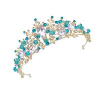 1Stk Kinder Kronen Haarband Blau Kopfstück Für Geburtstag Und Kostüm