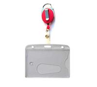 1x Ausweis-Set Ausweisset - Ausweisjojo Jojo Zipper GÜRTELCLIP Kartenhalter Kartenhülle Ausweis Hülle querformat Daumenschub Polycarbonat GROSSE FARBAUSWAHL