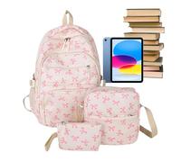 1x Nylon Lightweight Backpacks - Women Luggage & Travel Gear | Teen Girls School Backpack | Girls Cute Bookbags | Large Laptop Computer Back Pack | High School College Stylish Laptop Bags Women