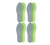 2/10 Stück Uni-Einlegesohlen aus weichem Memory-Schaum, orthopädische Einlegesohlen, atmungsaktiv, desodorierend, Sportschuhe, Anti-Schweiß, Schuhzubehör (Grau (8 Stück), 35-36