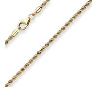 2,1mm Kordelkette hohl Collier Halskette aus 333 Gold Gelbgold 45cm
