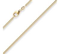 2,1mm Panzerkette Goldkette Collier Halskette aus 750 Gold Gelbgold 70cm