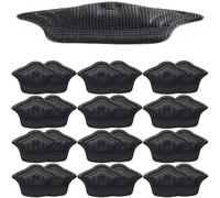 2/20 Stück Einlegesohlen, Patch, Fersenpolster, Sportschuhe, verstellbare Größe, Fersenpolster, Schmerzlinderung, Kisseneinsatz, Einlegesohle, Fersenschutz, Aufkleber (schwarz, 10 Paar (20 Stück))