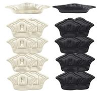 2/20 Stück Einlegesohlen, Patch, Fersenpolster, Sportschuhe, verstellbare Größe, Fersenpolster, Schmerzlinderung, Kisseneinsatz, Einlegesohle, Fersenschutz, Aufkleber (Schwarz / Beige, 5 mm, 5 Paar