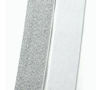 2/4,0 Meter 25/30/40/50 mm elastisches Band, Stretch-Gurtband zum Nähen von Hosenträgern, Kleidung, Schuhen, DIY-Zubehör, Gummiband-Weiß-Silber-40 mm-4,0 Meter