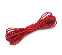 2,5 mm elastisches Seil, Gummiband, Bungee-Gummiband, Stretchfaden für Bekleidungsaccessoires, Bastelarbeiten, DIY - Rot, 400 Stück, 2,5 mm, 6 Yards