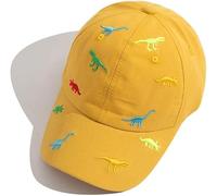 2-6 Jahren Sommer Kinder Baseball Cap Dinosaurier Baseballmütze Kappe Snapback Baumwolle Sonnenhut Outdoor Hut Verstellbare Baseballkappe für Junge Mädchen Baby Golf Cap Sport Mütze Anti-UV Sommerhut