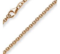 2,7mm Kette Collier Rundankerkette aus 750 Gold Rotgold, 90cm Unisex
