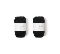 2 Baumwollknäuel 57,5 m - Schwarz