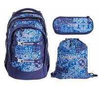 2 be 4 tlg. Schulrucksack-Set mit Ergo School Backpack, Turnbeutel,...