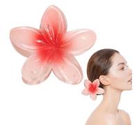 2* Blumen Haarspange Hawaii, Schöne Haarspangen Für Frauen, Rutschfeste Blumen Krallenklammern, Modische Blumen Haarspangen Für Frauen, Bunte Blumen Haarspangen Für Mitteldickes Haar