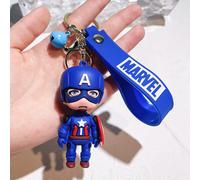 (2 Captain) Avengers Schlüsselanhänger-Kollektion, süße und einzigartige Silikongeschenke