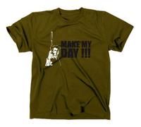 #2 Dirty Harry Make My Day Kult T-Shirt, Oliv, XL