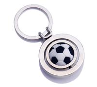 2 drehbarer fußball anhänger metall schlüsselband geschenk