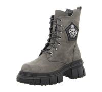 Schnürstiefelette in grau - Gr. - 38