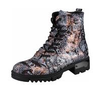 2GO Fashion Damenschuhe Schnürstiefel schwarz/multi schwarz/multi - Gr. - 38