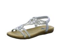 2 GO FASHION Damen Sandale für Damen, silber, Größe 39 EU