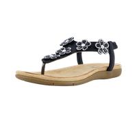 2Go Fashion Damen 8018-828 Flache Sandale, schwarz, 40 EU