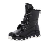 2 GO FASHION Damen Schnür-Stiefelette für Damen, schwarz, Größe 36 EU