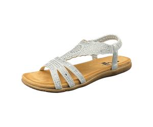 2 GO FASHION Sandalen für Damen, grau, Größe 41 EU