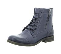 2 GO FASHION Schnürstiefeletten für Damen, blau, Größe 36 EU