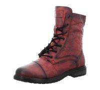 2 GO FASHION Schnürstiefeletten für Damen, rot, Größe 40 EU