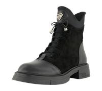 2 GO FASHION Schnürstiefeletten für Damen, schwarz, Größe 40 EU