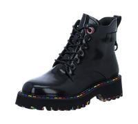 2 GO FASHION Schnürstiefeletten für Damen, schwarz, Größe 40 EU