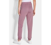 2-in-1-Hose GOLDNER "Bequeme Viskose-Schlupfhose, Doppelpack", Damen, Gr. 42, N-Gr, rosa (altrosé, grau), Obermaterial: 64% Viskose CV. 30% Polyester PES. 6% Elasthan EL., normal, Hosen, Elastischer B