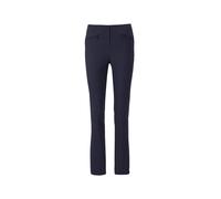 2-in-1-Hose GOLDNER "Kurzgröße Elegante Stretchhose mit Schlupfbund", Damen, Gr. 20, K-Gr, blau (marine), Obermaterial: 76% Viskose CV. 21% Polyamid PA. 3% Elasthan EL., normal, Hosen, Ohne (42340823-