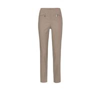 2-in-1-Hose GOLDNER "Kurzgröße Schlupfhose LOUISA mit Steppnähten", Damen, Gr. 21, K-Gr, beige (taupe), Obermaterial: 67% Baumwolle CO. 28% Polyamid PA. 5% Elasthan EL., Hosen, Ohne (87173951-21) taup