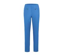 2-in-1-Hose GOLDNER "Kurzgröße Schlupfhose LOUISA mit Steppnähten", Damen, Gr. 27, K-Gr, blau, Obermaterial: 67% Baumwolle CO. 28% Polyamid PA. 5% Elasthan EL., Hosen, Ohne (16860816-27) blau