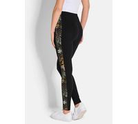 2-in-1-Hose GOLDNER "Kurzgröße Schmale Doppelpack-Leggings", Damen, Gr. 23, K-Gr, schwarz, Obermaterial: 95% Viskose CV. 5% Elasthan EL., Hosen (79467969-23) schwarz