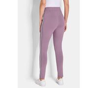 2-in-1-Hose GOLDNER "Kurzgröße Zweierpack Leggings mit schmalem Bein", Damen, Gr. 19, K-Gr, rosa (altrosé, schwarz), Obermaterial: 95% Baumwolle CO. 5% Elasthan EL., Hosen (77590545-19) altrosé, schwa