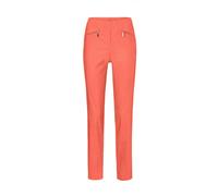 2-in-1-Hose GOLDNER "Schlupfhose LOUISA mit Steppnähten", Damen, Gr. 40, N-Gr, orange (papaya), Obermaterial: 67% Baumwolle CO. 28% Polyamid PA. 5% Elasthan EL., Hosen, Ohne (75742004-40) papaya