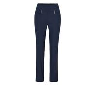 2-in-1-Hose GOLDNER "Schlupfhose LOUISA mit Steppnähten", Damen, Gr. 44, N-Gr, blau (marine), Obermaterial: 67% Baumwolle CO. 28% Polyamid PA. 5% Elasthan EL., Hosen, Ohne (10706363-44) marine