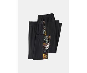 2-in-1-Hose GOLDNER "Schmale Doppelpack-Leggings", Damen, Gr. 44, N-Gr, schwarz, Obermaterial: 95% Viskose CV. 5% Elasthan EL., Hosen, Dezenter Glanz (83711902-44) schwarz