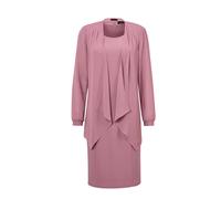 2-in-1-Kleid GOLDNER "Edles Jerseykleid mit Chiffonjäckchen", Damen, Gr. 48, N-Gr, rosa (altrosé), Obermaterial: 97% Polyester PES. 3% Elasthan EL., festlich, Langarm, Kleider, Mit schimmernden Glitze