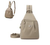 2 in 1 Rucksack Unisex Klein - Handtasche & Crossbody Bag in Einem, Leichter Wasserdichter Schulterrucksack aus Oxford-Gewebe, Umwandelbare Brusttasche für Damen & Herren, Arbeit, Reisen & Alltag