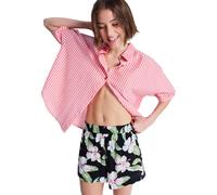 Roxy Lekeitio Bay Printed Shorts anthracite spring ch Damen Gr. L