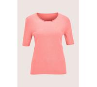 2-in-1-Strickjacke MADELEINE "Twinset Basic Strickjacke mit Halbarmpullover", Damen, Gr. 34, orange (apricot, melange), Obermaterial: 46% Modal CMD. 40% Polyacryl PAN. 14% Polyamid PA., Modern, Strick