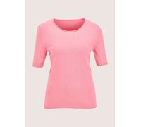 2-in-1-Strickjacke MADELEINE "Twinset Basic Strickjacke mit Halbarmpullover", Damen, Gr. 48, rosa (himbeersorbet, melange), Obermaterial: 46% Modal CMD. 40% Polyacryl PAN. 14% Polyamid PA., Modern, St